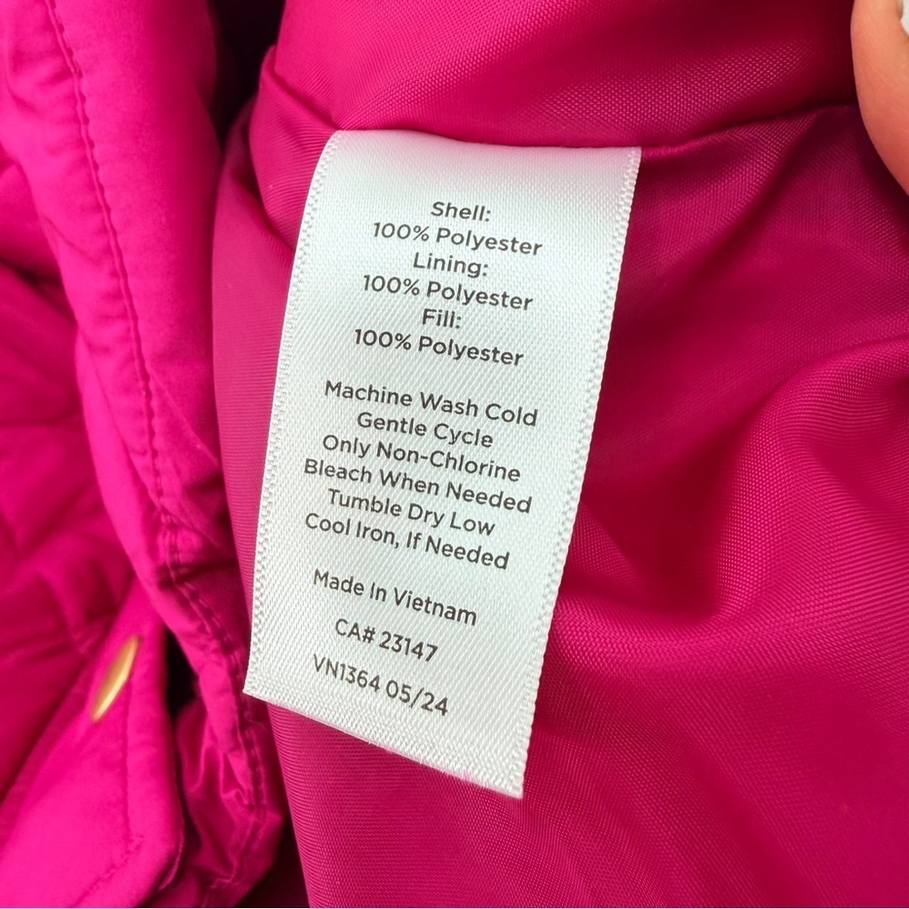 Talbots Pink Puffer Jacket Coat Winter Plus Size 1X - Picture 4 of 4